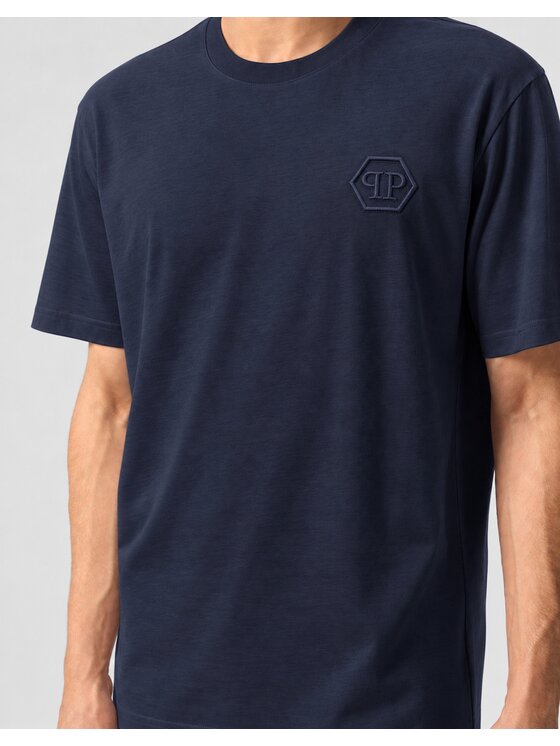 PHILIPP PLEIN PHILIPP PLEIN T-Shirt 31299 Granatowy Regular Fit