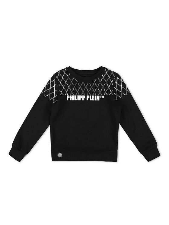PHILIPP PLEIN PHILIPP PLEIN Bluza 30400 Czarny Regular Fit
