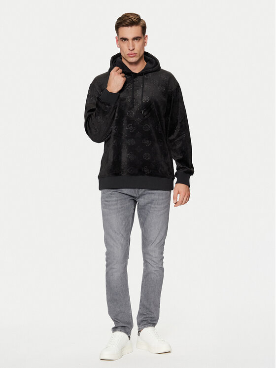 Guess Guess Μπλούζα M5RQ17 KBBW0 Μαύρο Regular Fit