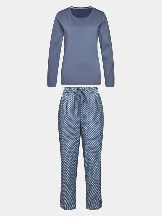 Selmark Selmark Pyjama Corbatera P7373 Blau Regular Fit