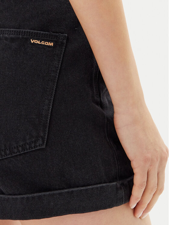 Volcom Volcom Дънкови шорти Weelow B2012300 Черен Slim Fit