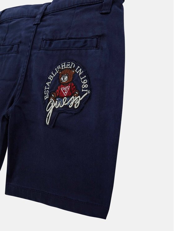 Guess Kids Guess Kids Kalhoty z materiálu 173507 Modrá Regular Fit