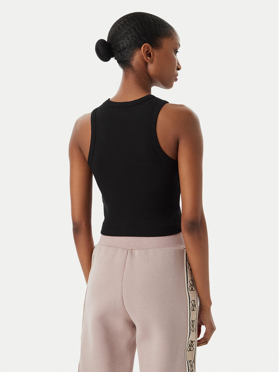 Guess Guess Marškinėliai Edie V3GP19 K8RT2 Juoda Slim Fit