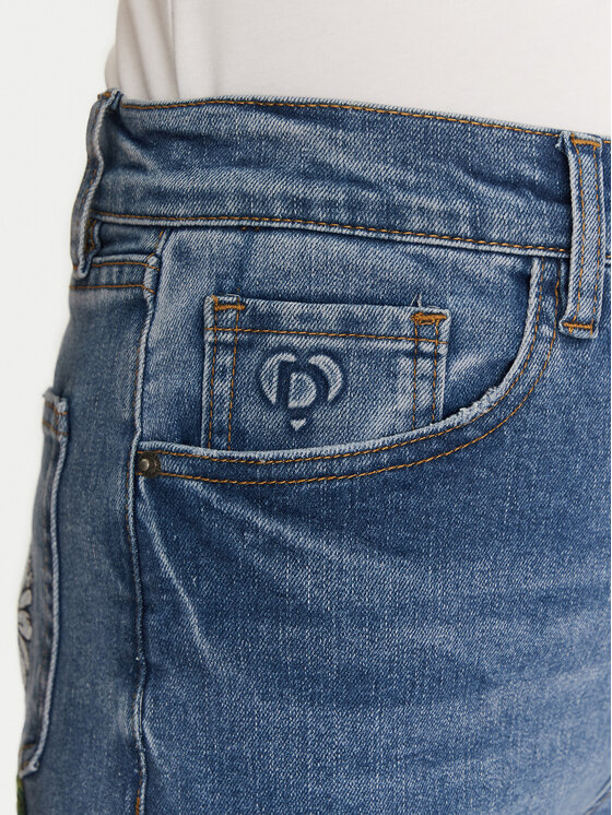 Desigual Desigual Jeans hlače Aike 24WWDD16 Modra Straight Fit