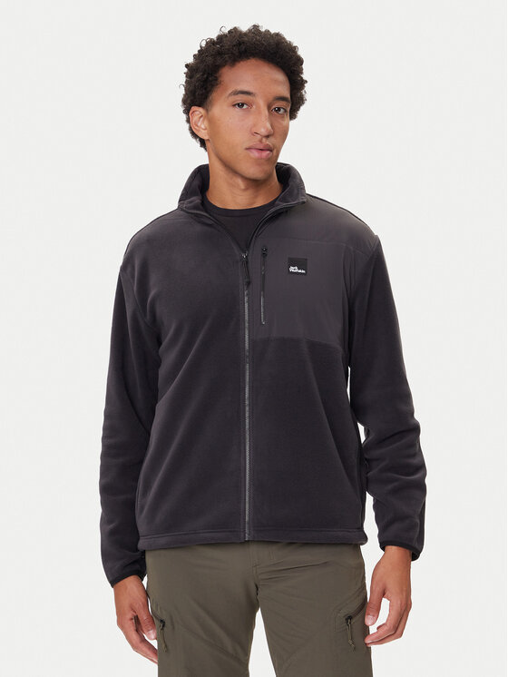 Jack Wolfskin Jack Wolfskin Fleece Sumetro Fz A64108 Μαύρο Relaxed Fit