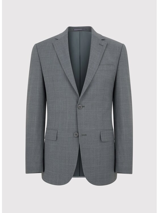 Pako Lorente Pako Lorente Marynarka P24SF-3G-007 Szary Super Slim Fit