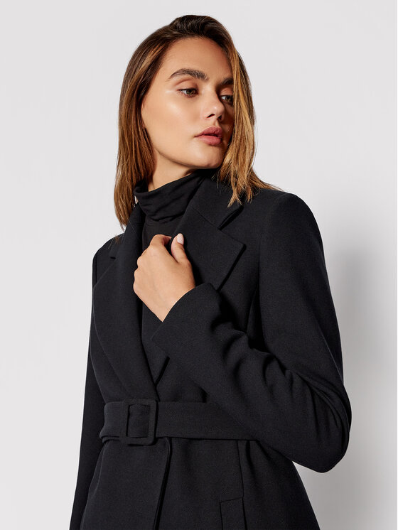 Patrizia Pepe Cappotto invernale 8S0398 A5J1 K103 Nero Regular Fit Modivo