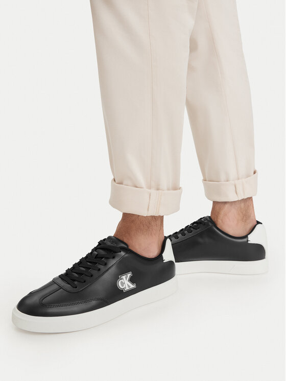 Calvin Klein Calvin Klein Сникърси Low Prof Cupsole Emb Lth HM0HM02124 Черен