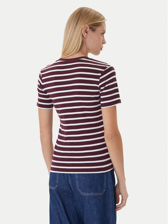 Tommy Hilfiger Tommy Hilfiger T-shirt New Cody WW0WW40587 Tamnocrvena Slim Fit