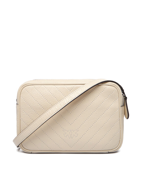 PINKO PINKO Torebka Carrie Camera Bag Classic Al 25-26 PLTT 104336 A2JC Écru