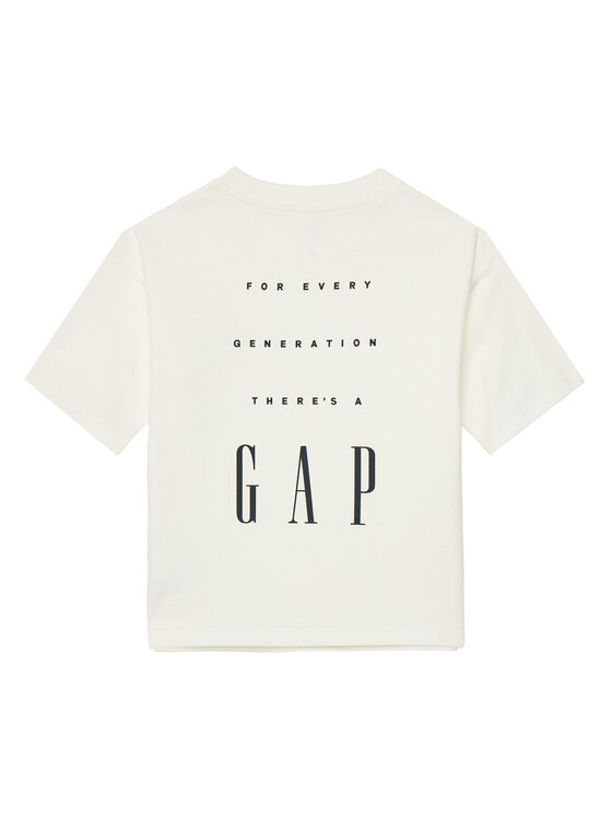 Gap Gap Marškinėliai 745250-01 Balta Regular Fit
