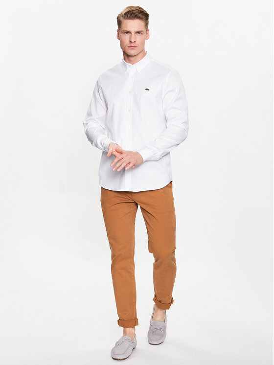 Lacoste Lacoste Košeľa CH2933 Biela Regular Fit
