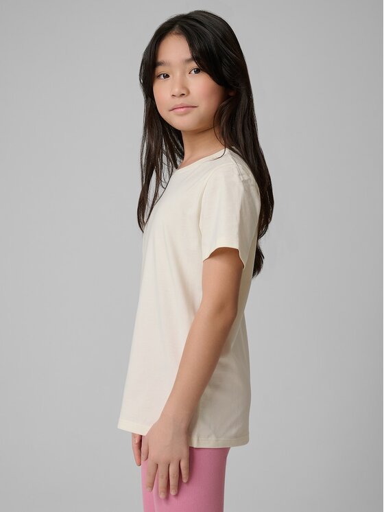 4F 4F T-shirt 4FJRSS26TTSHF3554-12S Bianco Regular Fit