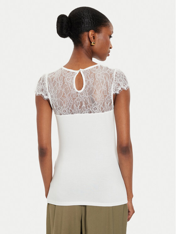 Morgan Morgan Bluse 232-DGIULIA Weiß Slim Fit