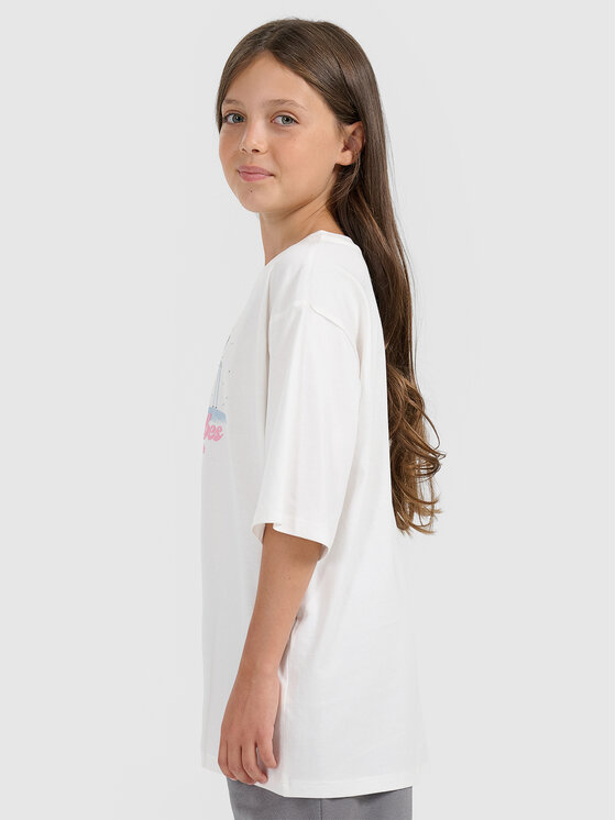 4F 4F T-Shirt APRES SKI Biały Loose Fit