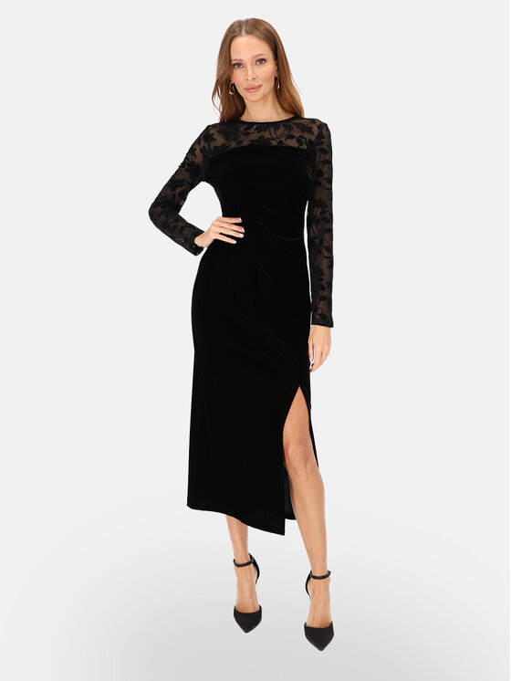 L’AF L’AF Sukienka koktajlowa Izabel Czarny Regular Fit