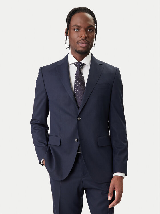 BOSS BOSS Costum H-Jeckson 50557261 Bleumarin Regular Fit