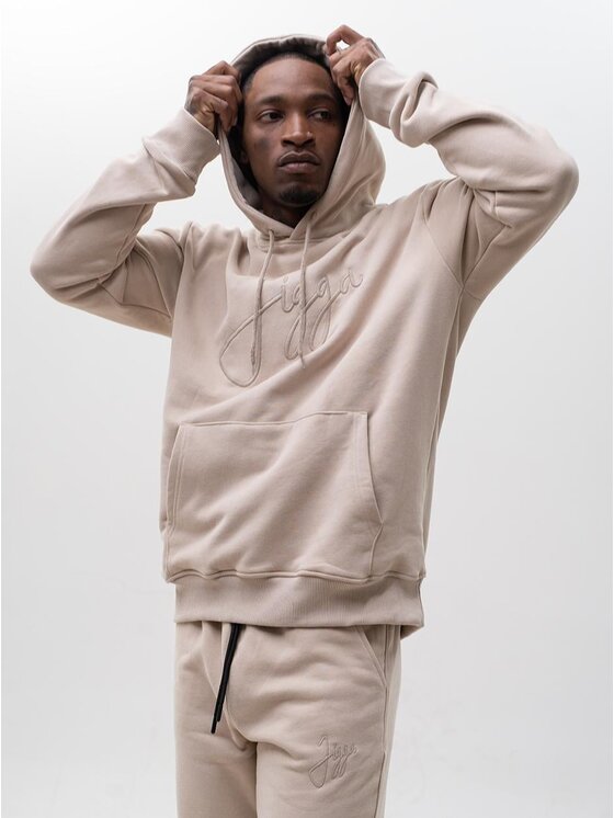 Jigga Wear Jigga Wear Bluza 131106 Beżowy Regular Fit