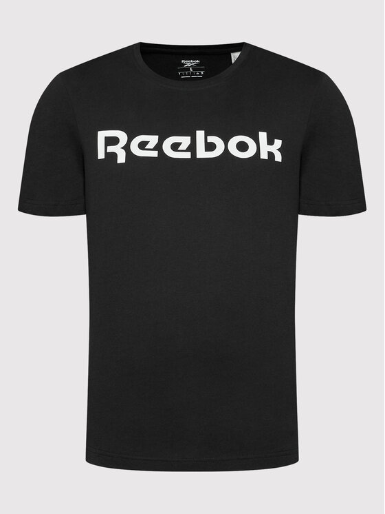 Reebok Reebok T-Shirt Classic Graphic Series Linear Logo GJ0136 Czarny Slim Fit
