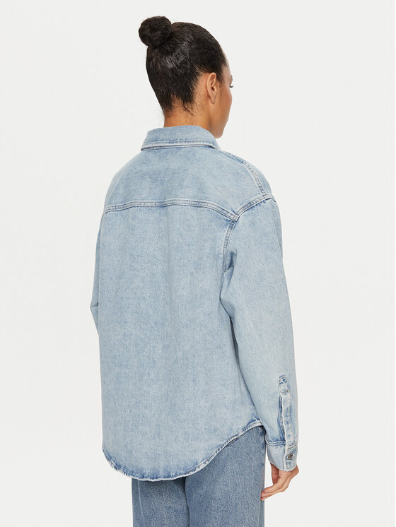 Calvin Klein Jeans Calvin Klein Jeans cămașă de blugi J20J224049 Albastru Relaxed Fit
