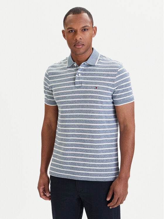 Tommy Hilfiger Tricou polo MW0MW33140 Albastru Regular Fit