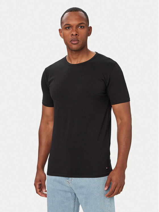 Tommy Hilfiger Tommy Hilfiger Σετ t-shirts UM0UM03933 Μαύρο Slim Fit