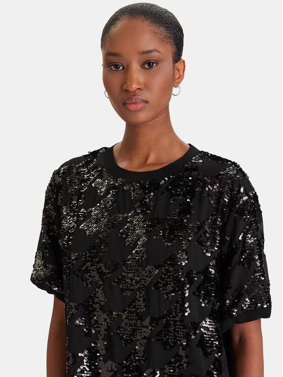 DKNY DKNY Koktel haljina DD54AN74 Crna Regular Fit