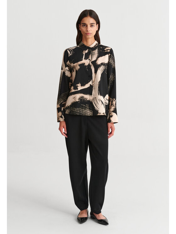 TATUUM TATUUM Koszula SEKI Czarny Loose Fit