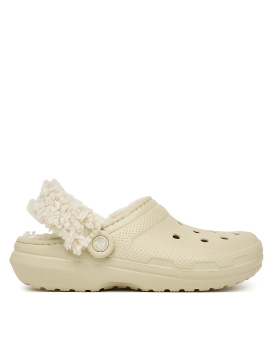 Crocs Crocs Παντόφλες Classic Fleece Lined Clog Quartz 211396 Μπεζ