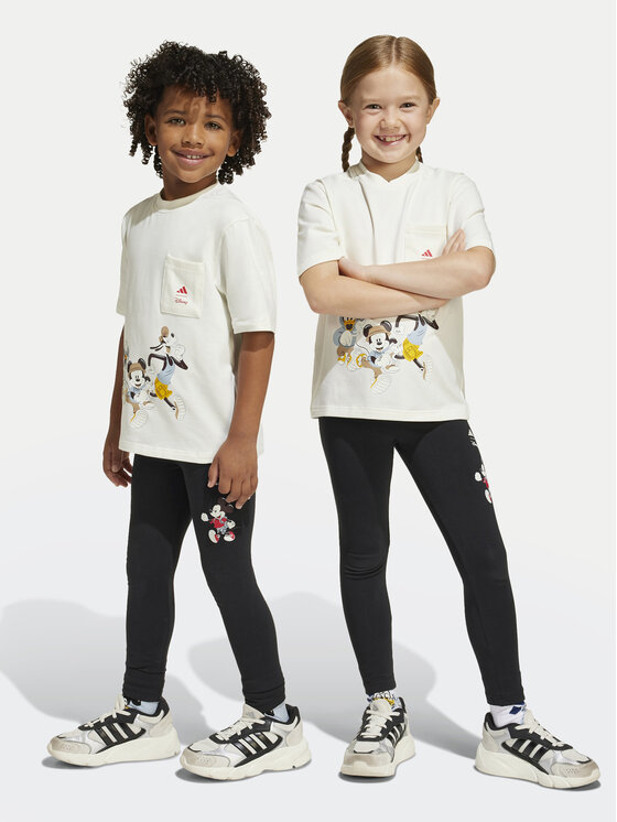 adidas adidas Легінси Disney Mickey Mouse JF3647 Чорний Slim Fit