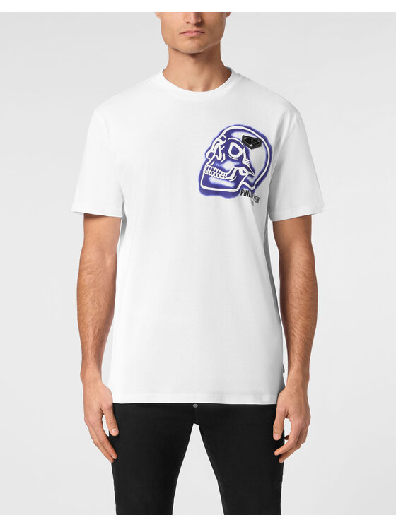 PHILIPP PLEIN PHILIPP PLEIN T-Shirt 22851 Biały Regular Fit