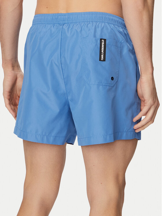 KARL LAGERFELD KARL LAGERFELD Pantaloni scurți pentru înot A1M46013 Albastru Regular Fit