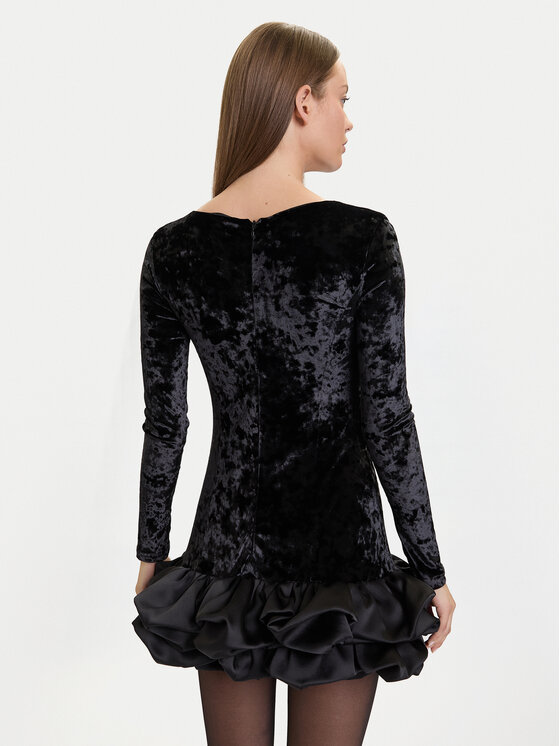 Eleh Eleh Kokteilinė suknelė EFW250383 Juoda Regular Fit