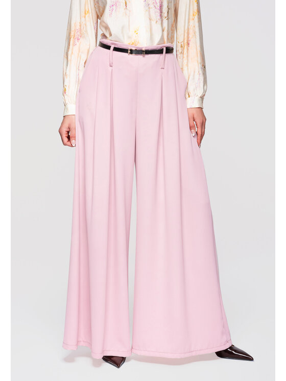 Ombre Ombre Spodnie materiałowe OW-PACP-0100 Różowy Relaxed Fit
