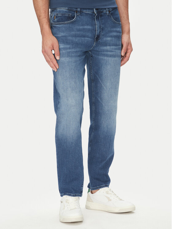 BOSS BOSS Blugi Troy Bo 50544652 Albastru Straight Fit