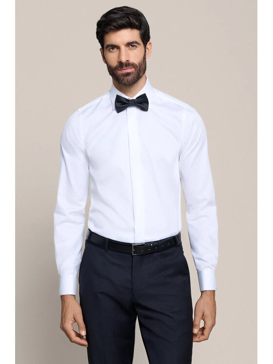 Lancerto Lancerto Koszula Tenera KO073126000053 Biały Slim Fit