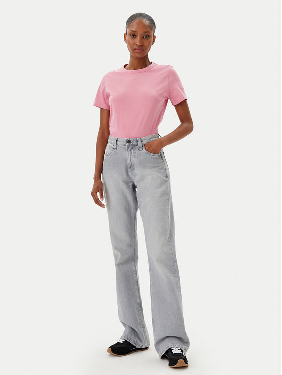 BOSS BOSS Póló C_Elogo_21 50540260 Rózsaszín Slim Fit