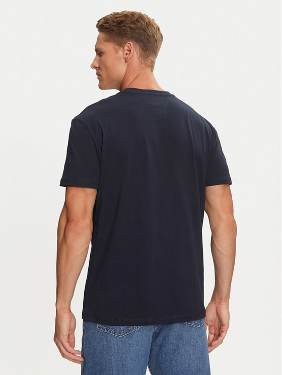 Tommy Jeans Tommy Jeans Tričko Linear Logo DM0DM20744 Tmavomodrá Regular Fit