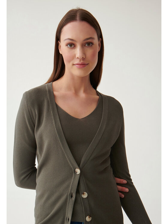 TATUUM TATUUM Svetr PIMIKO Khaki Classic Fit