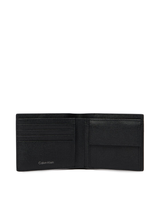 Calvin Klein Calvin Klein Портфейл Emblem Hw Ew Bill Fold W/ Coin LV04D1167G Черен