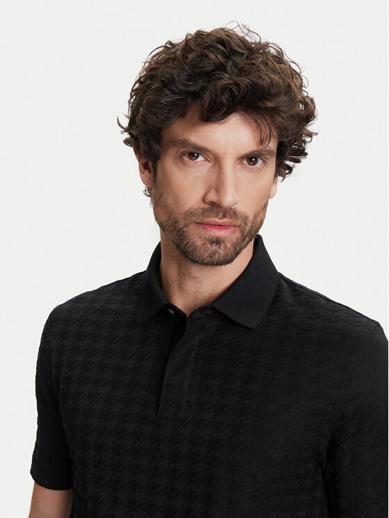 BOSS BOSS Тениска с яка и копчета C-Pack 197_PS 50543666 Черен Regular Fit