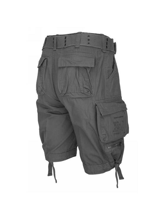 Brandit Brandit Szorty materiałowe 2001.5.L Szary Regular Fit