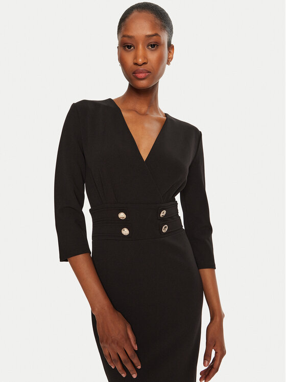 Rinascimento Rinascimento Coctailkleid CFC0119920003 Schwarz Regular Fit