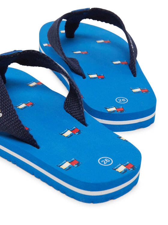 Tommy Hilfiger Tommy Hilfiger Čības uz pirksta T3X8-33909-0058A023 M Zils