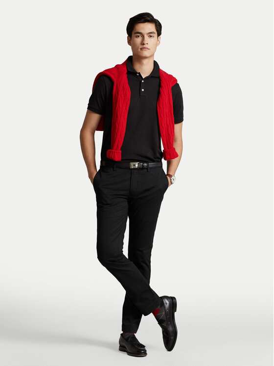 Polo Ralph Lauren Polo Ralph Lauren Поло Ssl 710713130001 Чорний Slim Fit