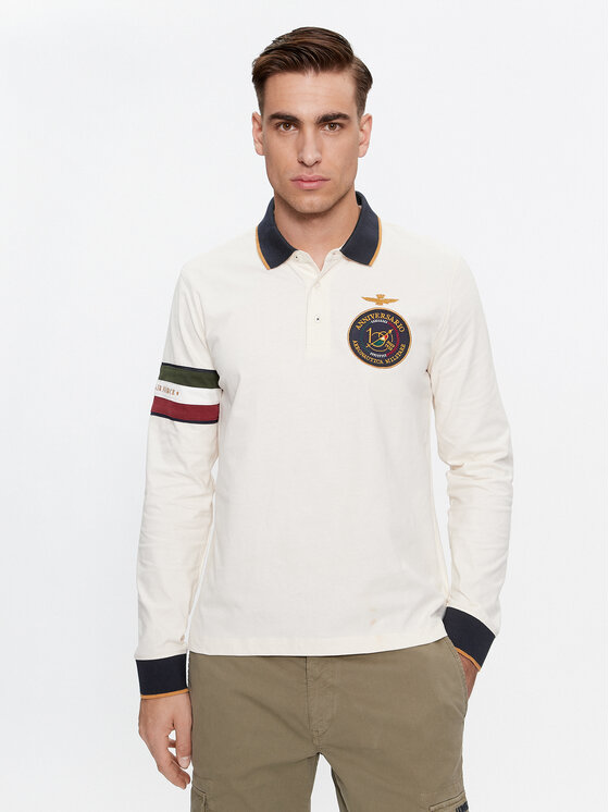 Aeronautica Militare Aeronautica Militare Polo 232PO1722J558 Écru Regular Fit