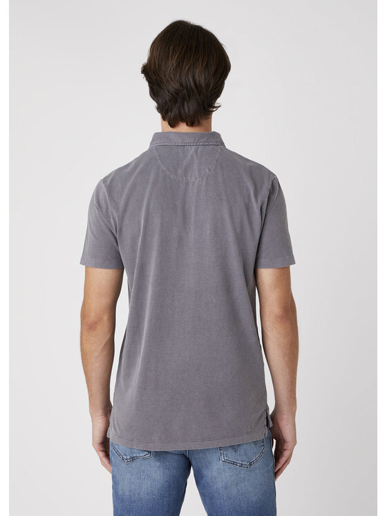 Wrangler Wrangler T-shirt SS GD POLO Grigio Regular Fit