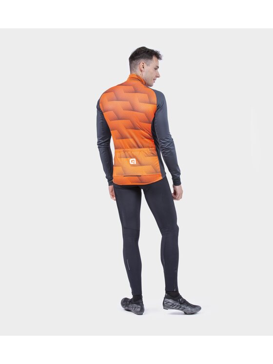 Alé Cycling Alé Cycling Kurtka outdoor Solid Sharp Pomarańczowy Regular Fit