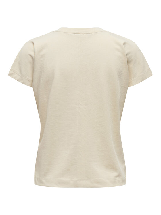 ONLY ONLY T-Shirt Erica 15308926 Beżowy Oversize