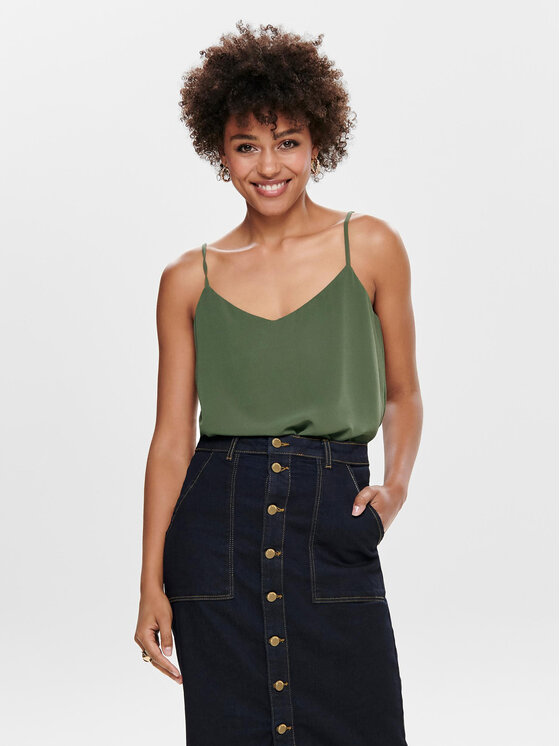 ONLY ONLY Top Moon 15177444 Zelená Regular Fit